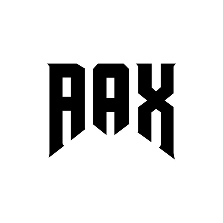 Vektor aax buchstaben-logo-design für das technologieunternehmen aax logo-design schwarz-weiß-farbkombination aax logo aax vektor aax design aax icon aax alphabet aax typografie logo-designed