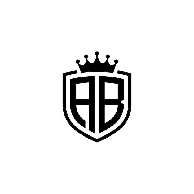 AB-Monogramm-Logo-Design, Buchstabe, Text, Name, Symbol, einfarbig, Logo, Alphabet, Zeichen, einfaches Logo
