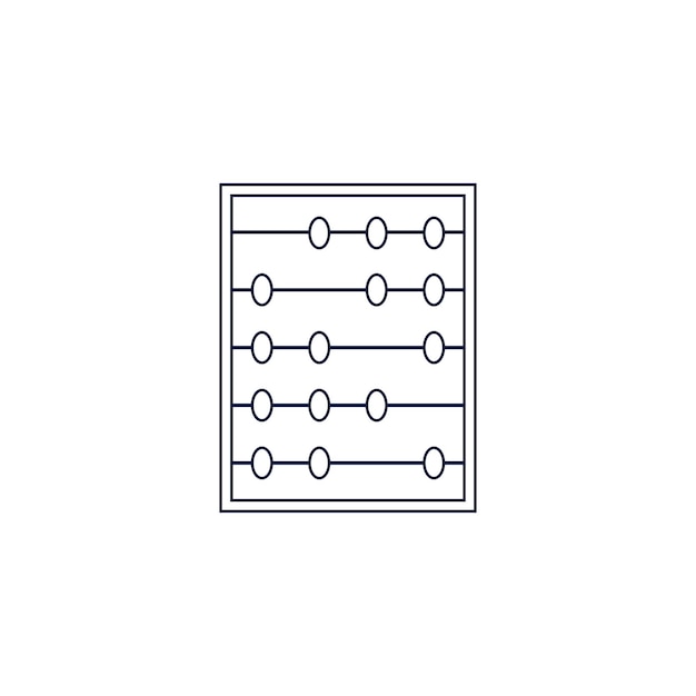 Abakus-symbol-vektor-hintergrund