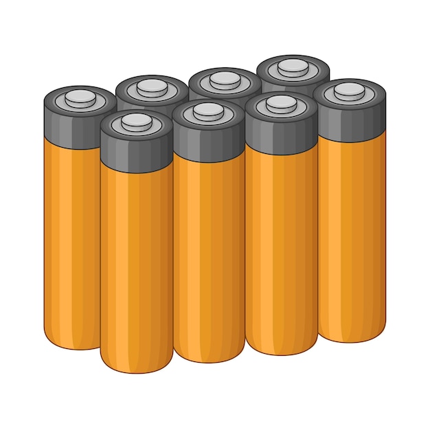 Vektor abbildung der batterie