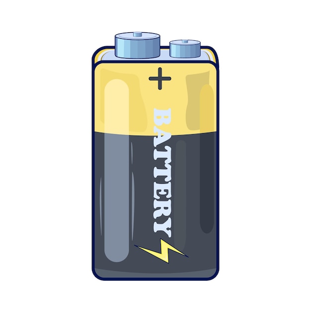 Vektor abbildung der batterie