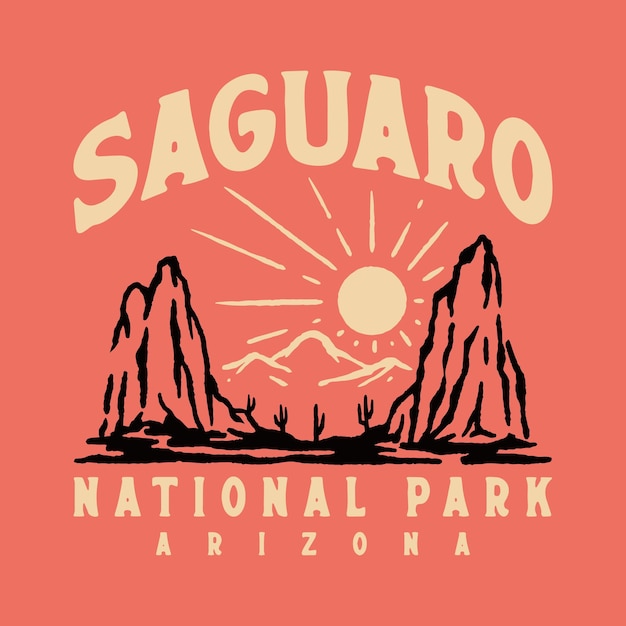 Abbildung der saguaro-wüste