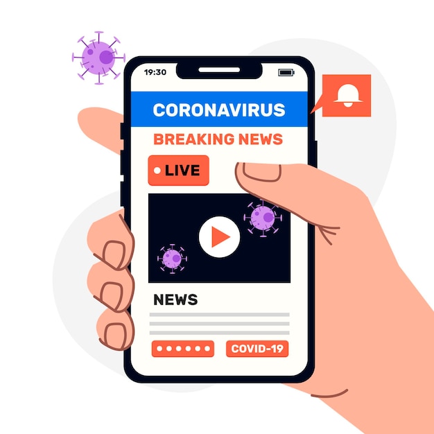 Abbildung des coronavirus-updates