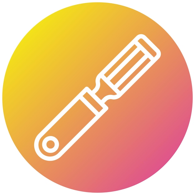 Abbildung des Icon-Designs von Chisel Vector