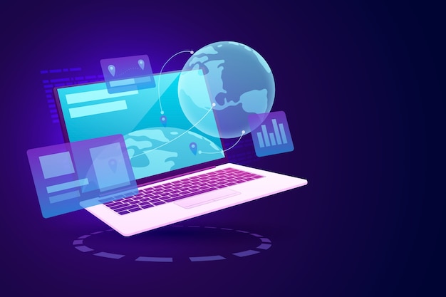 Abbildung des Laptop-Tech-Dienstes
