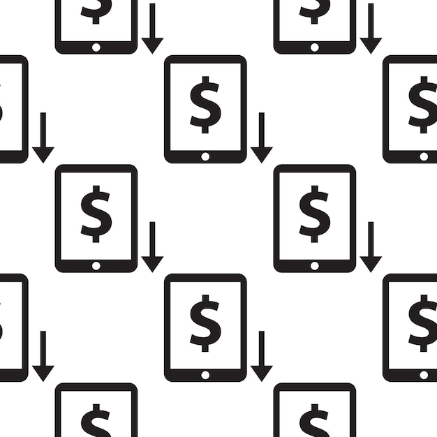 Abbildung des symbols „geld verringern“.