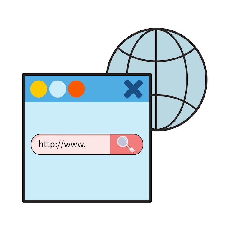 Vektor abbildung des webs