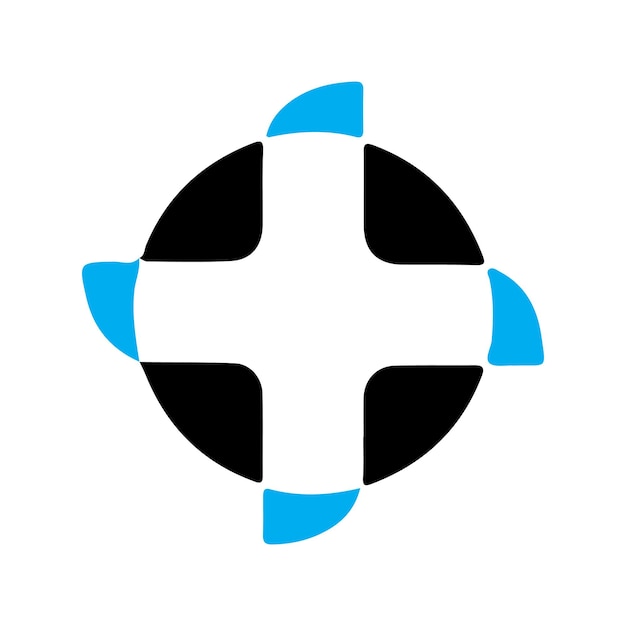 Vektor abbildung eines symbols suche logo-design