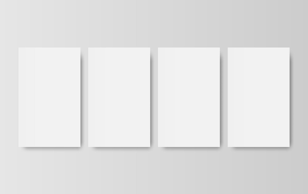 Abbildung Minimale Vektor-Cover-Designs Future Poster White Templates Set-Konzept