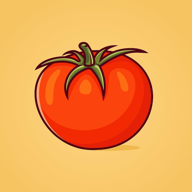 Vektor abbildung von frischen tomaten