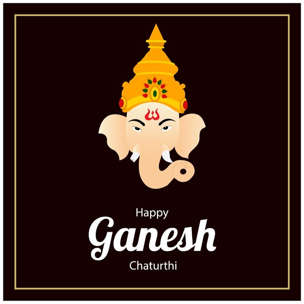 Abbildung, Von, Lord Ganpati, Hintergrund, Für, Ganesh, Chaturthi, Fest, Von, India