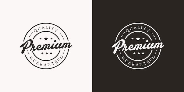 Abbildungen des Premium-Logo-Stempeldesigns