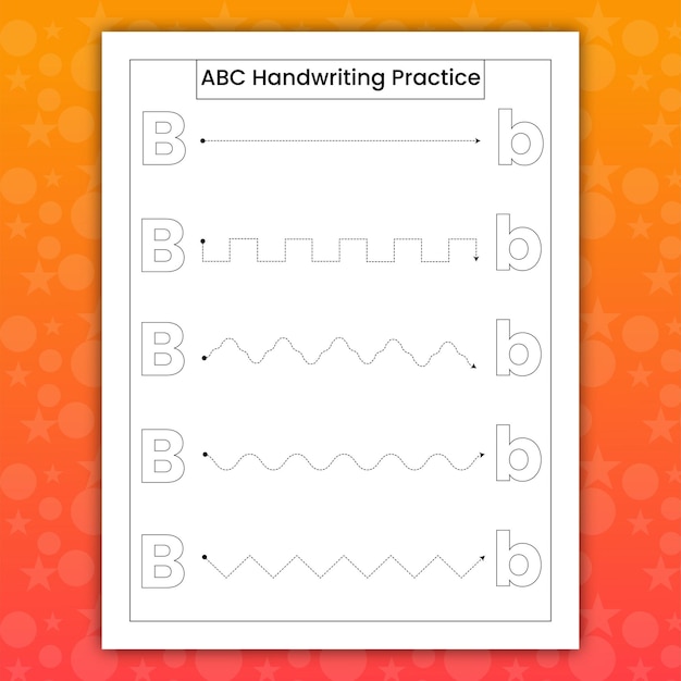 Abc-handschriftübung