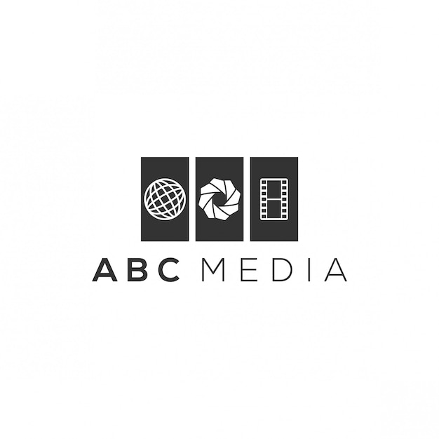 Vektor abc media logo-design