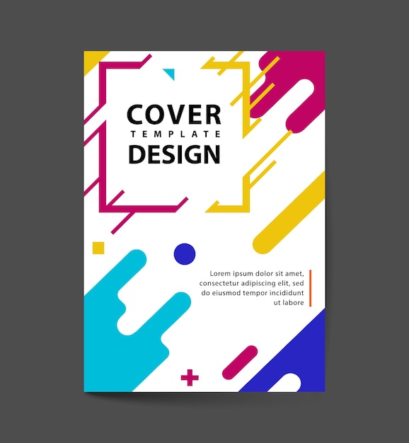 Abdeckungen mit flachem dynamischem Design Geometrische Formen Dynamische Wellenform mit unregelmäßigen parallelen abgerundeten Linien in Bewegung. Anwendbar für Banner, Plakate, Poster, Flyer und Bannerdesigns