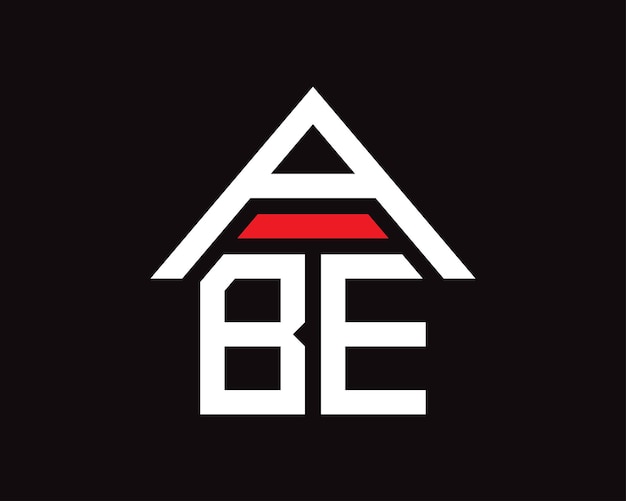 ABE-Buchstaben, Immobilienbau-Logo-Design-Vektor