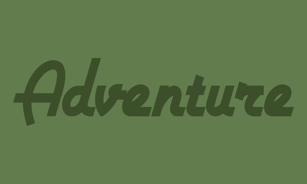 Abenteuer-Typografie-Texteffektvektor