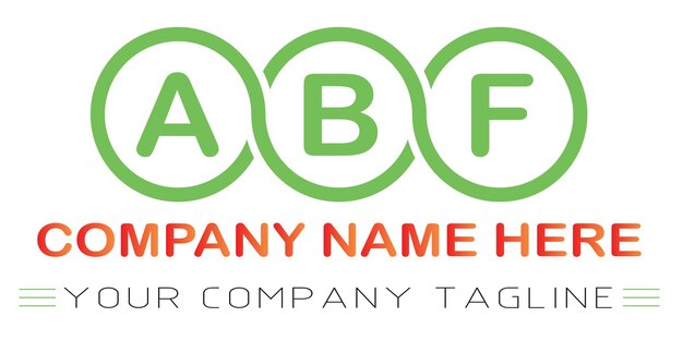 Vektor abf-letter-logo-design