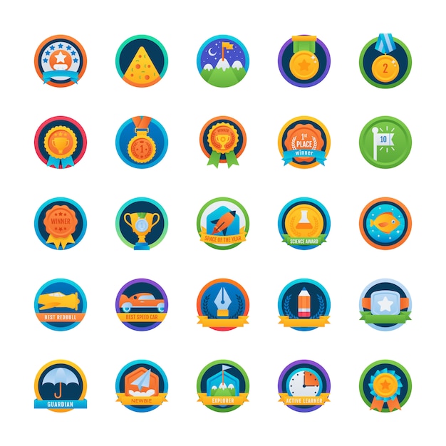 Abgerundete icons pack