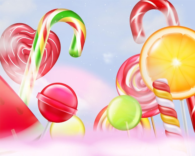 Abisolierte Lollypops Illustration