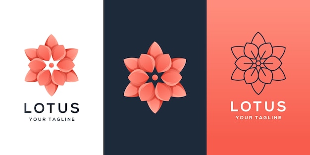 Abstrack blumenlogo