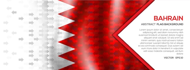 Vektor abstract bahrain flag banner und hintergrund mit arrow shape trading exchange anlagekonzept