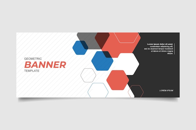 Vektor abstract banner with modern shapes