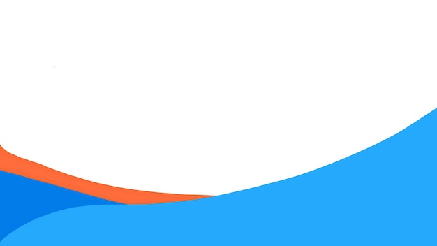 Abstract Blauer und orangefarbener Wellenhintergrund