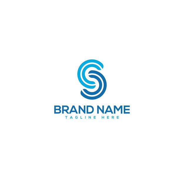 Abstract Brief CS SC Unternehmen Logo Design Vektor Initialen Geschäftslogo