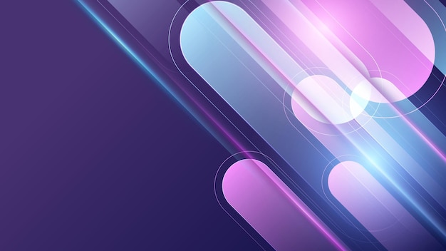 Abstract digitaler Technologie-Hintergrund Vektor abstrakte Wissenschaft futuristisches Energie-Technologie-Konzept Medizinische Technologie oder Wissenschaftsdesign