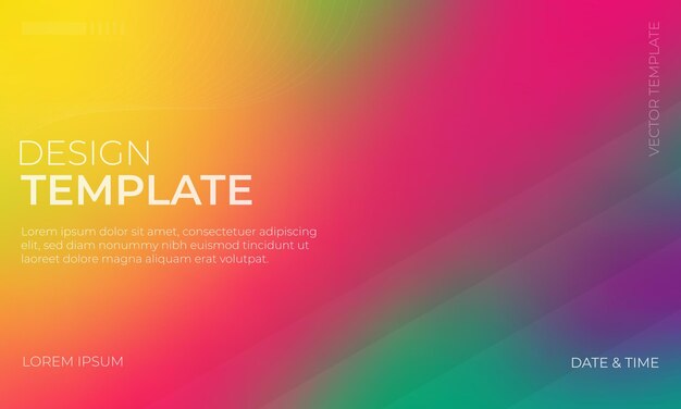 Abstract Grün-Gelb- und Magenta-Vektor-Gradient-Hintergrund-Design
