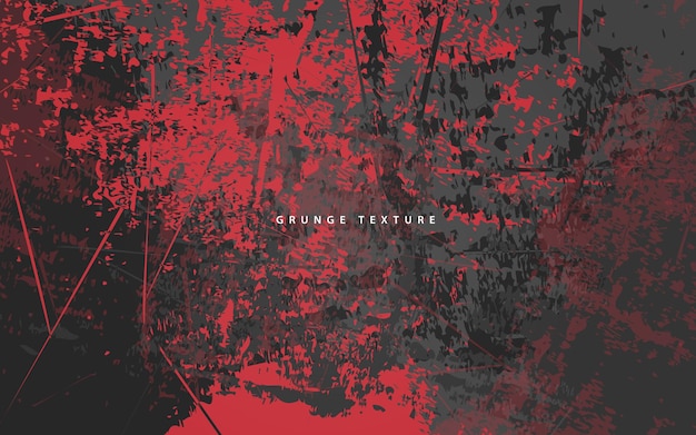 Abstract Grunge Textur schwarz und rot Hintergrund Vektor