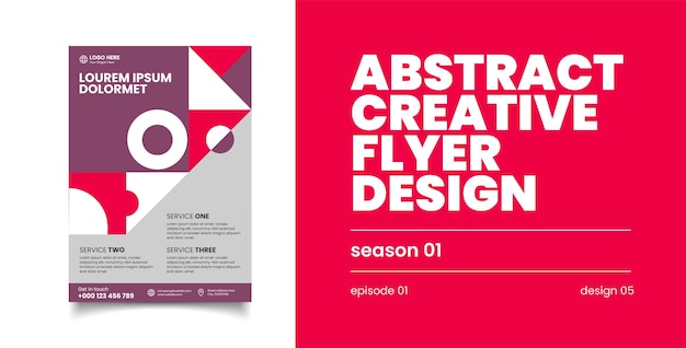 Abstract Kreatives Flyer-Design Kreatives Flyer-Episode 01 Design 05