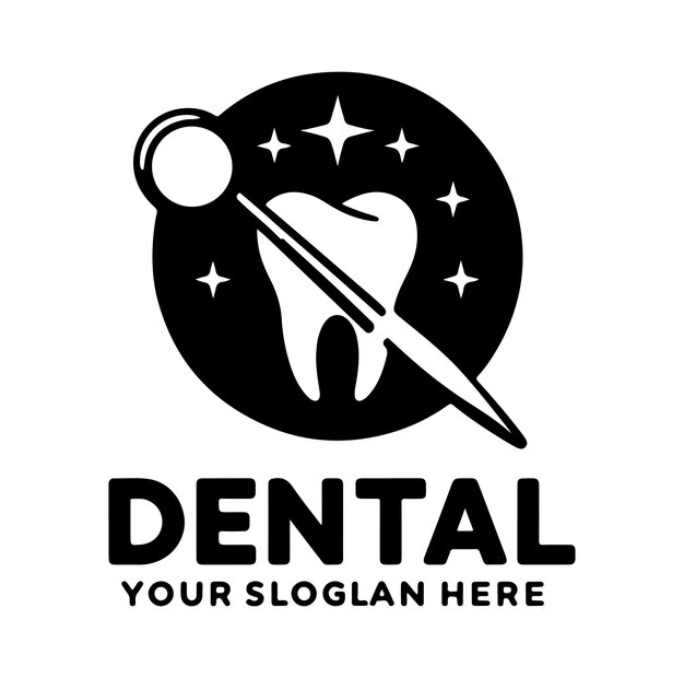 Vektor abstract-logo-design-vektor der dental-community