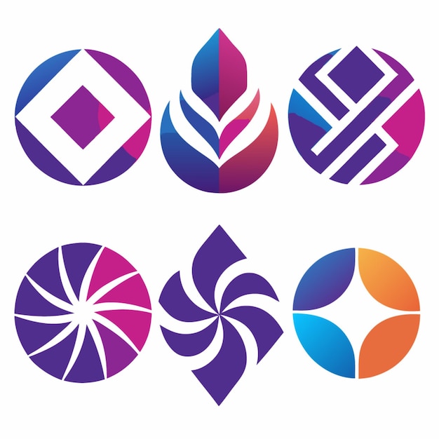 Abstract-Logo-Ikonensatz