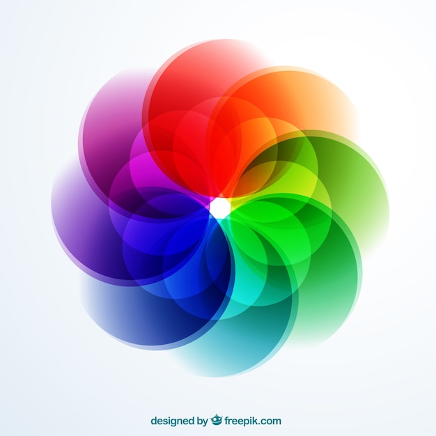 Abstract logo in blumenform