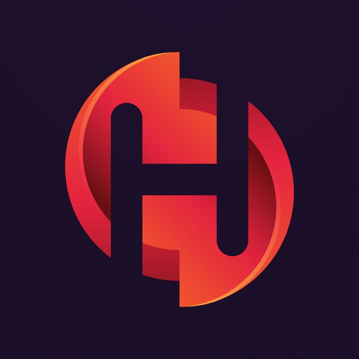 Abstract Logo mit dem Buchstaben H