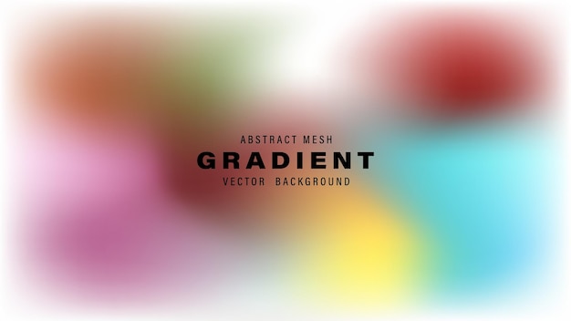 Abstract Mesh Gradient Vector Hintergrund Farbiges Design verschwommen