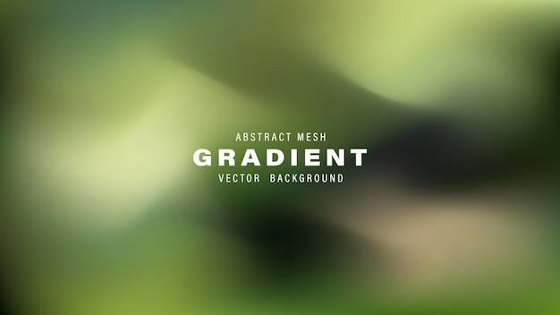 Abstract Mesh Gradient Vector Hintergrund Grün Naturfarben