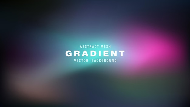 Abstract Mesh Gradient Vector Hintergrund Teal Pink Lila Farbtöne