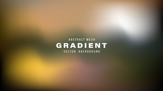 Abstract Mesh Gradient Vector Hintergrund verschwommen Braun Grün Gelb