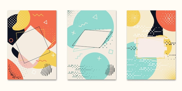 Abstract modern trendy Abdeckungen Vorlage-Vektor-Satz