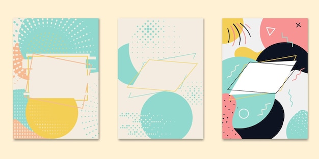 Abstract modern trendy Abdeckungen Vorlage-Vektor-Satz