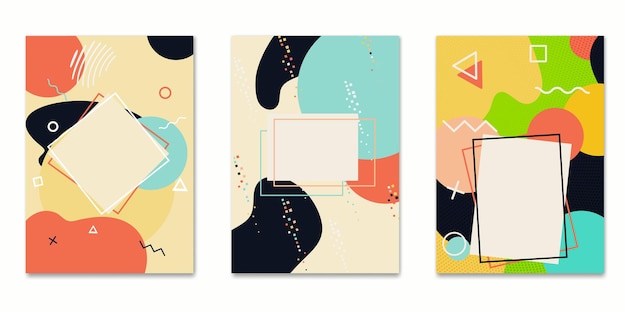 Abstract modern trendy Abdeckungen Vorlage-Vektor-Satz