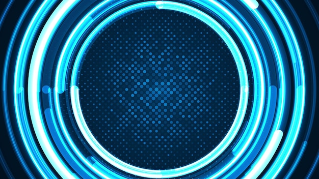 Abstract Technologiehintergrund Technologie-Linie Licht-Effekt Innovation Zukunftsdaten Hitech digitales Technologie-Konzept