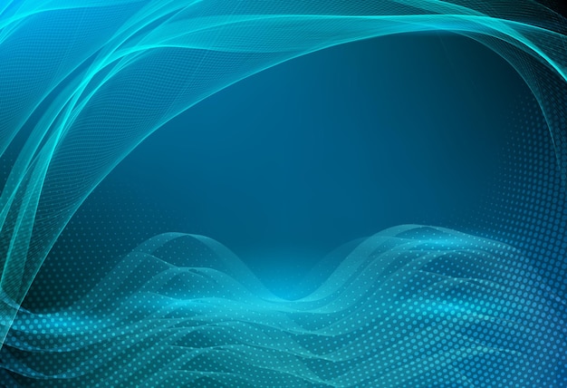 Abstracte Blaue Wellen Hintergrund