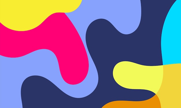 Abstrakt Farbiger Hintergrund Wellenformen Lebendige Farbtöne Modernes Design