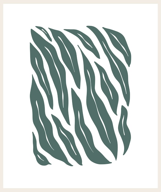 Abstrakt groovy florales Poster Y2K Modernes trendiges minimalistisches Stil Hand gezeichnet für Tapeten Wanddekoration Stoff Postkarten Cover Vorlage Banner