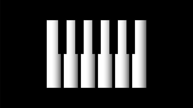 Abstrakt, Klaviertasten, Musik, Tastatur, Instrument, Lied, Melodie, Vektor, Design, Style