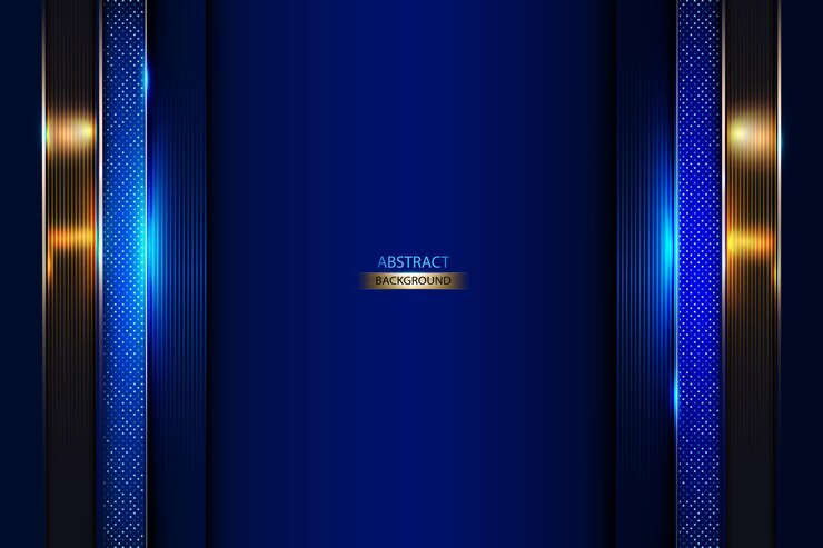 Abstrakt Luxus Blau und Gold Metall-Hintergrund